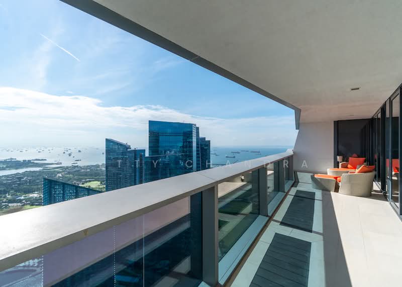 Marina Bay Suites, 3 Central Boulevard, 4 Bedrooms, 2,045 sqft, Apartment For Rent, by Betty Chandra, 19767384 - Balcony and superb view from Master suite, Study and Living room. - PropertyGuru.com.sg