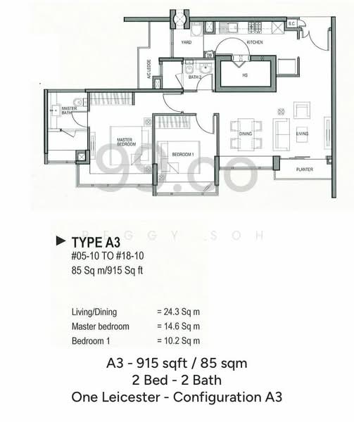 One Leicester, 1 Leicester Road, 3 Bedrooms, 950 sqft, Condominium For Rent, by Peggy Soh, 19770645 - PropertyGuru.com.sg