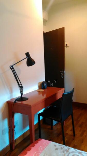 working desk with chair provided