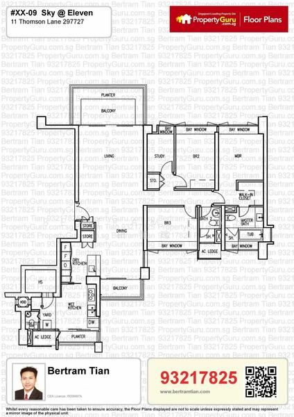 3 Bedroom + Study - 1,851 sqft