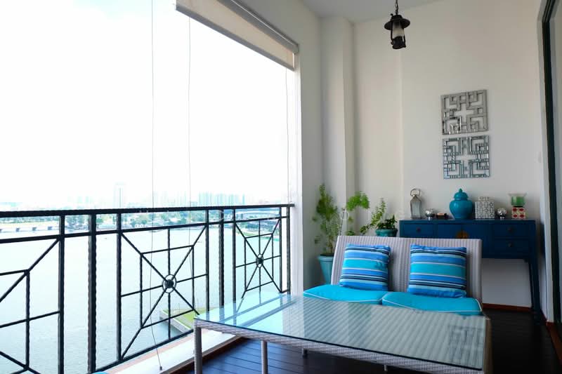 Pebble Bay, 130 Tanjong Rhu Road, 3 Bedrooms, 1,894 sqft, Condominium For Rent, by Vincent Ong, 19819416 - Comfy Balcony with Bay view - PropertyGuru.com.sg