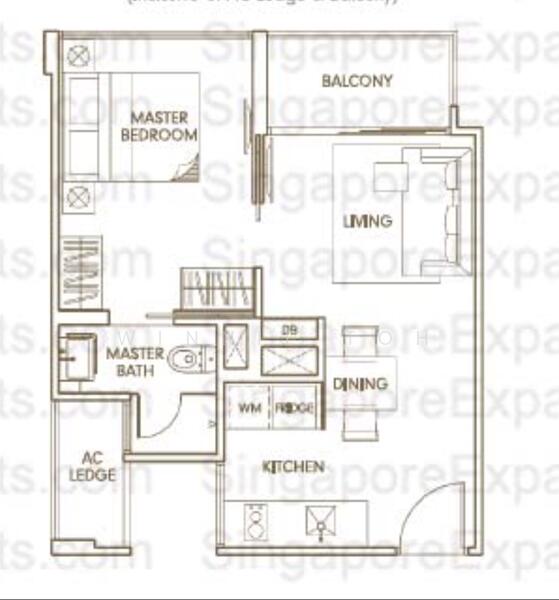 1Beds-431sqft