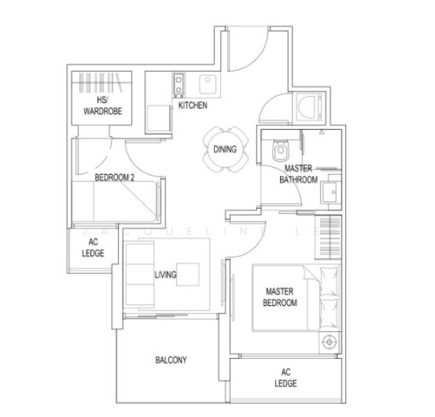 2Beds-484sqft