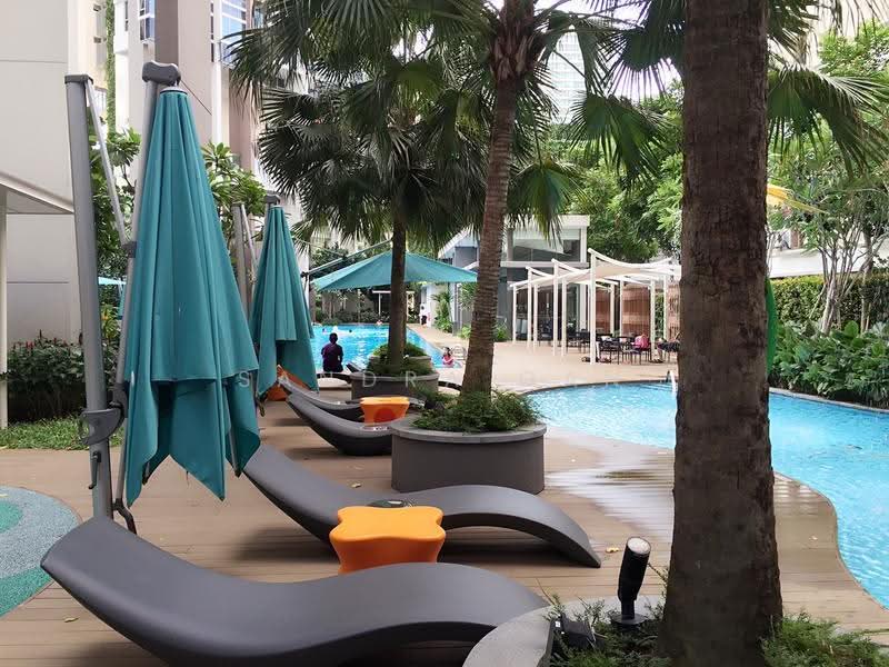 pool deck area