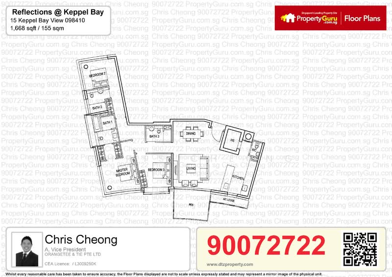 Reflections at Keppel Bay, 15 Keppel Bay View, 3 Bedrooms, 1,668 sqft, Condominium For Rent, by Chris Cheong, 19870696 - PropertyGuru.com.sg