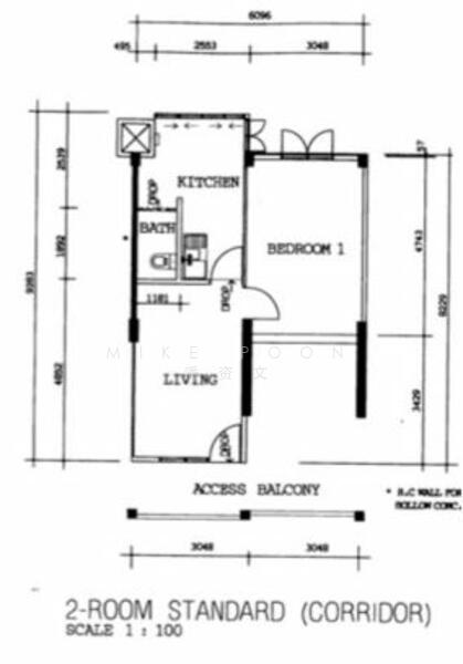 2Bed-549 sqft