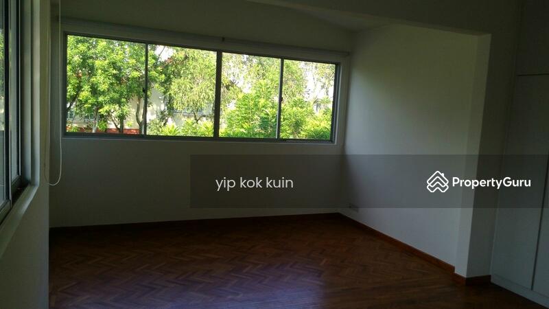 good size bedroom facing greenery