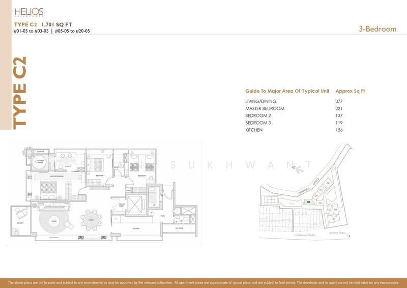 Helios Residences, 15 Cairnhill Circle, Orchard / River Valley, 3 Bedrooms, 1,701 sqft, Apartment For Rent, by Stan Sukhwant, 19931605 - 3Bed-1,701 sqft - PropertyGuru.com.sg