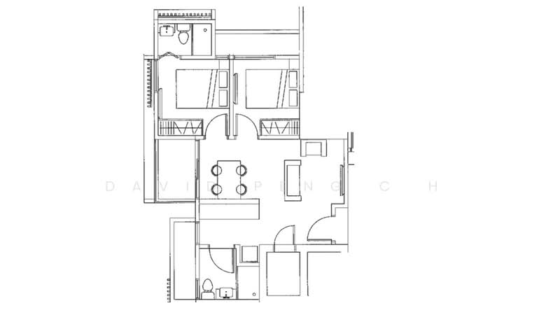 SUNSTONE RESIDENCES, 51 Jalan Daud, 2 Bedrooms, 731 sqft, Apartment For Rent, by David Peng C H, 19952100 - 2Bed-731 sqft - PropertyGuru.com.sg
