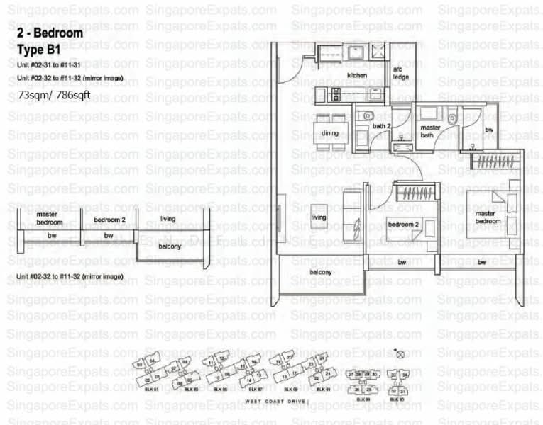 Hundred Trees, 85 West Coast Drive, Buona Vista / West Coast / Clementi New Town, 2 Bedrooms, 786 sqft, Condominium For Rent, by Wendeline Goh, 20052544 - Rental-200sqft - PropertyGuru.com.sg