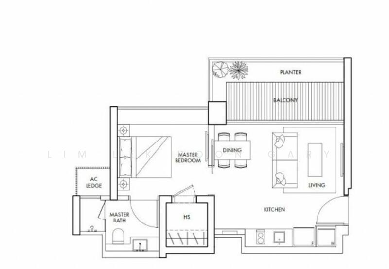 1Beds-603sqft