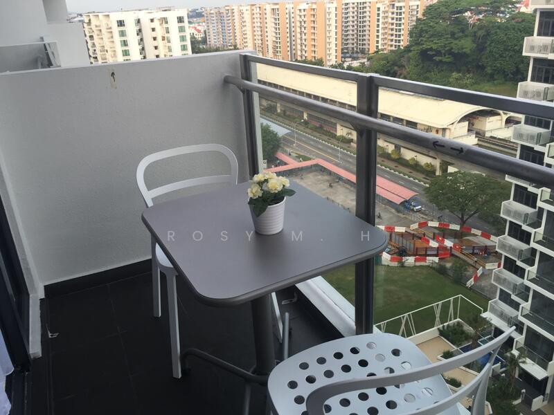 Quiet facing balcony