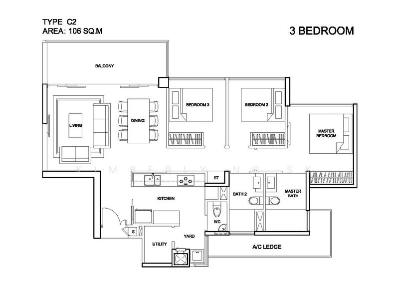 Parc Centros, 80 Punggol Central, Hougang / Punggol / Sengkang, 3 Bedrooms, 1,141 sqft, Condominium For Rent, by Kimberly Ng SK, 20066898 - 3Bed-1,141 sqft - PropertyGuru.com.sg