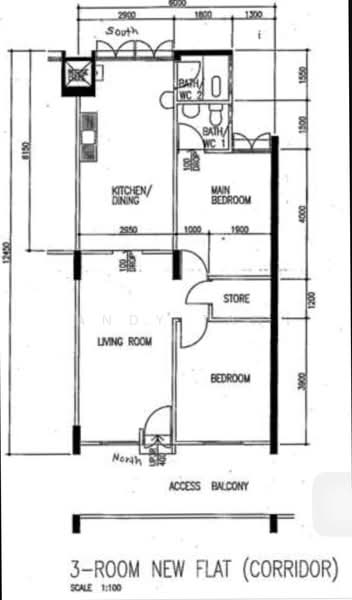 2Beds-721sqft