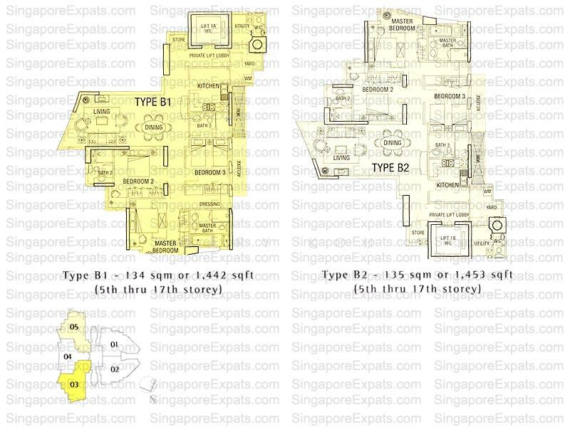 3Bed-1,485 sqft