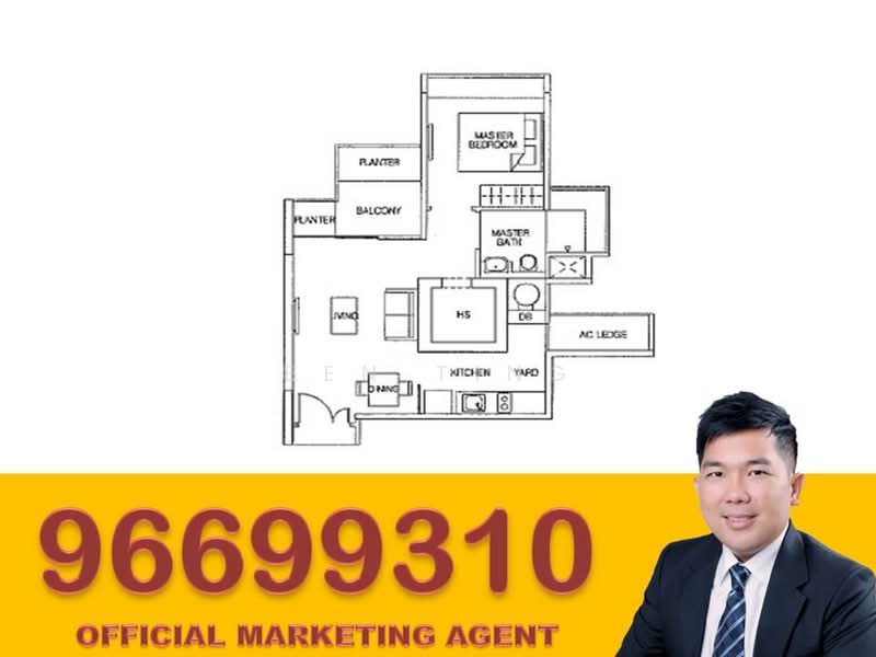 The Estuary @ Yishun, 1 Yishun Avenue 1, 1 Bedroom, 592 sqft, Condominium For Rent, by Ben Ting, 20075738 - 1Bed-592 sqft - PropertyGuru.com.sg