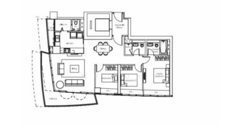 One Shenton, 1 Shenton Way, 3 Bedrooms, 1,582 sqft, Apartment For Rent, by MH Goh, 20095867 - PropertyGuru.com.sg