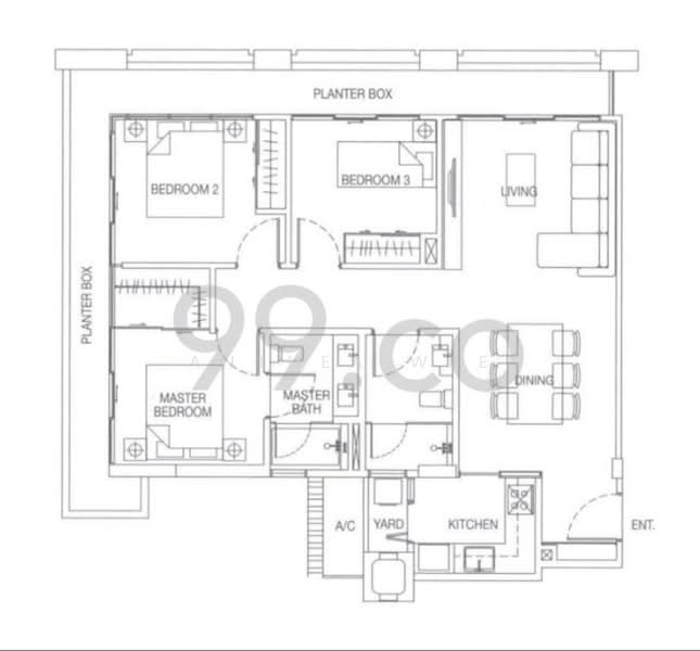 Cubik, 79 Lorong K Telok Kurau, 3 Bedrooms, 1,119 sqft, Apartment For Rent, by Anthea Wee, 20095887 - PropertyGuru.com.sg