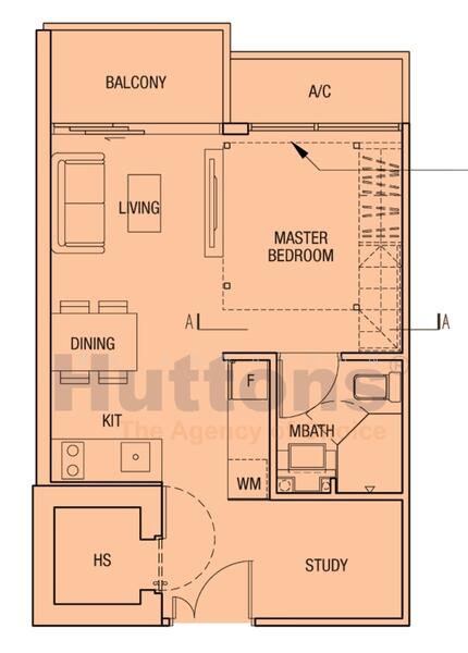 Midtown Residences, 1189 Upper Serangoon Road, 1 Bedroom, 441 sqft, Condominium For Rent, by Ng Jonathan, 20119943 - PropertyGuru.com.sg