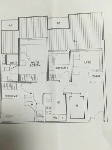 Midtown Residences, 1189 Upper Serangoon Road, 3 Bedrooms, 883 sqft, Condominium For Rent, by Leon Chea, 20123514 - 3Beds-883sqft - PropertyGuru.com.sg