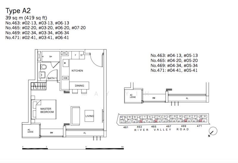 RV Residences, 463 River Valley Road, Studio, 419 sqft, Condominium For Rent, by Truddy Tan, 20124567 - 1Bed-419 sqft - PropertyGuru.com.sg