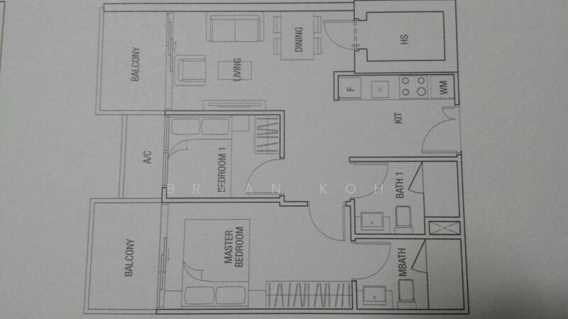 2Bed-646 sqft