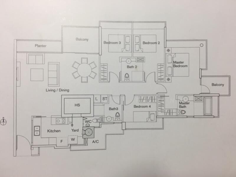 Casa Merah, 60 Tanah Merah Kechil Avenue, 4 Bedrooms, 1,572 sqft, Condominium For Rent, by Tan Siew Foong, 20136750 - 4Beds-1,572sqft - PropertyGuru.com.sg