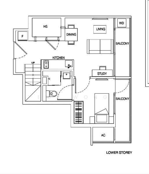 Millage, 55 Changi Road, Eunos / Geylang / Paya Lebar, 1 Bedroom, 500 sqft, Condominium For Rent, by Emy Wong, 20140931 - PropertyGuru.com.sg