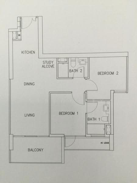 2Beds-732sqft