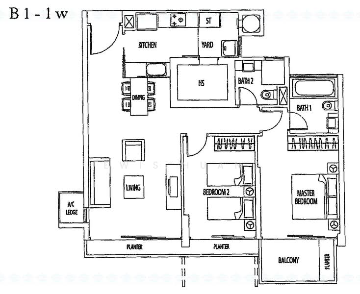 Rivergate, 99 Robertson Quay, 2 Bedrooms, 1,034 sqft, Apartment For Rent, by Lewis Huang, 20147921 - PropertyGuru.com.sg