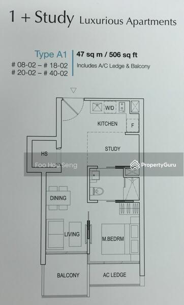 1Bed-506 sqft