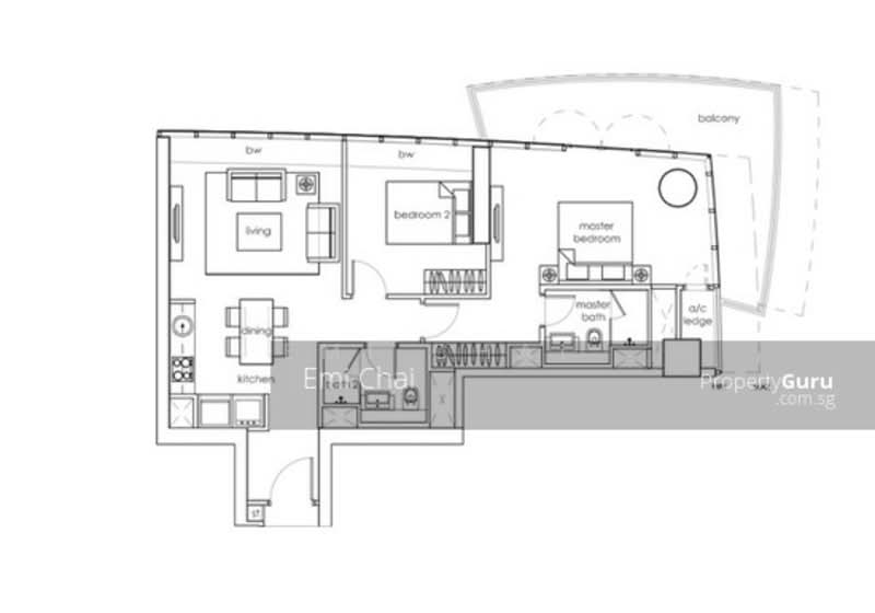 One Shenton, 1 Shenton Way, 2 Bedrooms, 1,130 sqft, Condominium For Rent, by Emi Chai, 20160362 - 2Beds-1,130sqft - PropertyGuru.com.sg