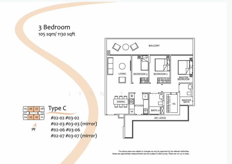 Stevens Suites, 2 Stevens Close, 3 Bedrooms, 1,130 sqft, Condominium For Rent, by Lynn Yeoh, 20164763 - PropertyGuru.com.sg