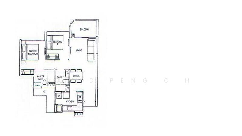 2Bed-753 sqft