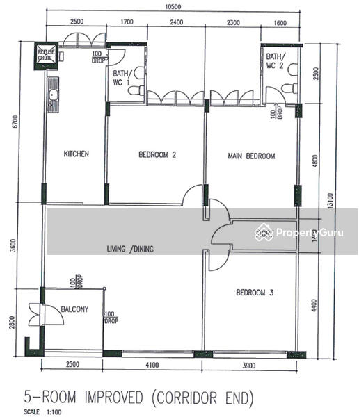 4Bed-1,302 sqft