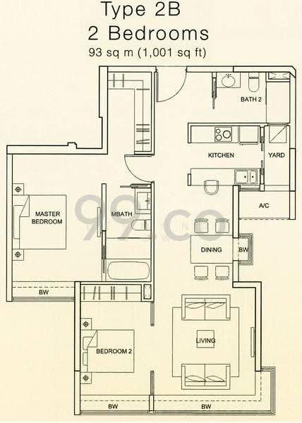 Tresalveo, 9 Marymount Terrace, Ang Mo Kio / Bishan / Thomson, 2 Bedrooms, 1,001 sqft, Condominium For Rent, by Desmond Yow, 20232496 - 2Bed-1,001 sqft - PropertyGuru.com.sg
