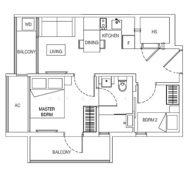 Millage, 55 Changi Road, 2 Bedrooms, 506 sqft, Condominium For Rent, by Dee Dee Gan, 20238160 - 2Beds-506sqft - PropertyGuru.com.sg