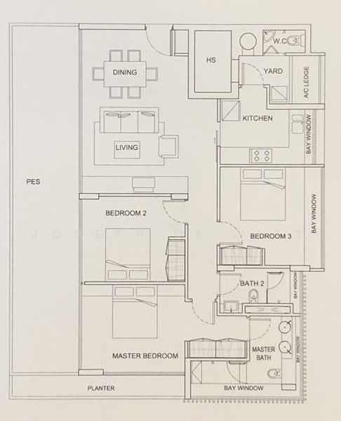 East Galleria, 21 Sea Avenue, 3 Bedrooms, 1,506 sqft, Apartment For Rent, by Joseph de Witt, 20254912 - PropertyGuru.com.sg