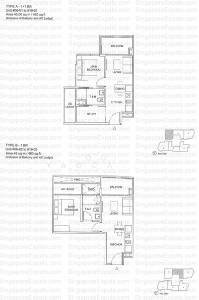1Bed-484 sqft