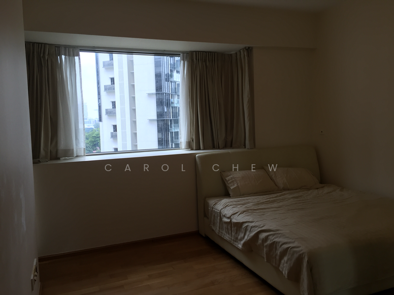 King size bed in master bedroom