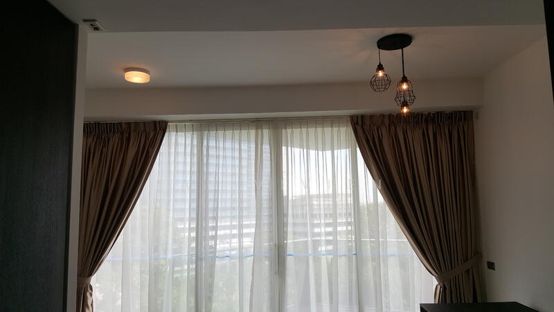 Day and Night Curtains with warm light provided.