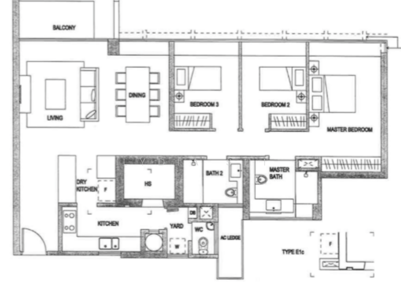4Bed-1,324 sqft