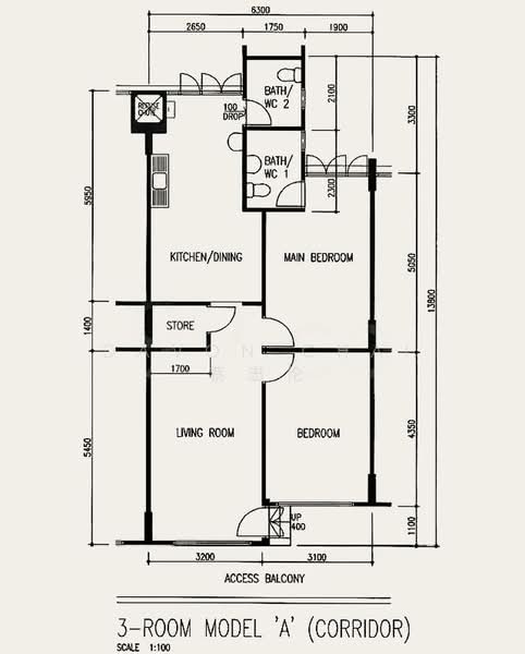 110 Teck Whye Lane, 110 Teck Whye Lane, 2 Bedrooms, 785 sqft, HDB Flat For Rent, by Davon Chai 蔡忠伦, 20289607 - PropertyGuru.com.sg