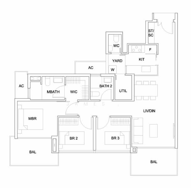 Sky Vue, 3 Bishan Street 15, 3 Bedrooms, 1,141 sqft, Condominium For Rent, by James ., 20305724 - PropertyGuru.com.sg