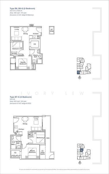 2Bed-484 sqft
