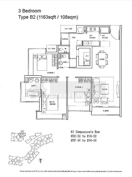The Quartz, 67 Compassvale Bow, 3 Bedrooms, 1,163 sqft, Condominium For Rent, by Carol Zhang, 20316231 - 3Bed-1,163 sqft - PropertyGuru.com.sg