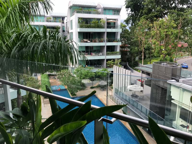 Orange Grove Residences, 31 Orange Grove Road, 4 Bedrooms, 2,389 sqft, Condominium For Rent, by Joyce Lim, 20316308 - Balcony overlooking the pool - PropertyGuru.com.sg