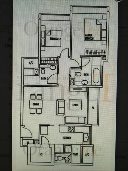 The Wharf Residence, 15 Tong Watt Road, 2 Bedrooms, 1,066 sqft, Condominium For Rent, by Florence Tham, 20317799 - 2Beds-1,033sqft - PropertyGuru.com.sg