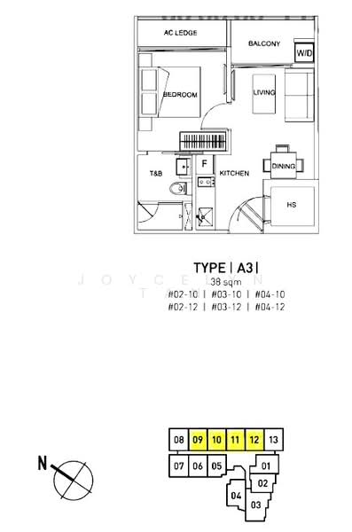 Jool Suites, 2 Sing Joo Walk, 1 Bedroom, 409 sqft, Apartment For Rent, by Joycelyn Tan, 20323625 - 1Beds-409sqft - PropertyGuru.com.sg