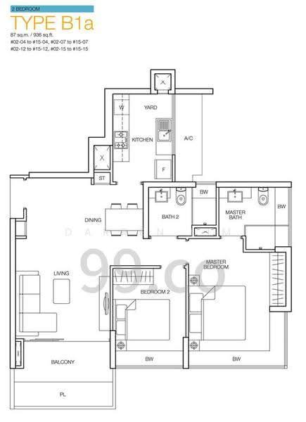 Caspian, 50 Lakeside Drive, Boon Lay / Jurong / Tuas, 2 Bedrooms, 936 sqft, Condominium For Rent, by Darren Lim, 20335025 - PropertyGuru.com.sg